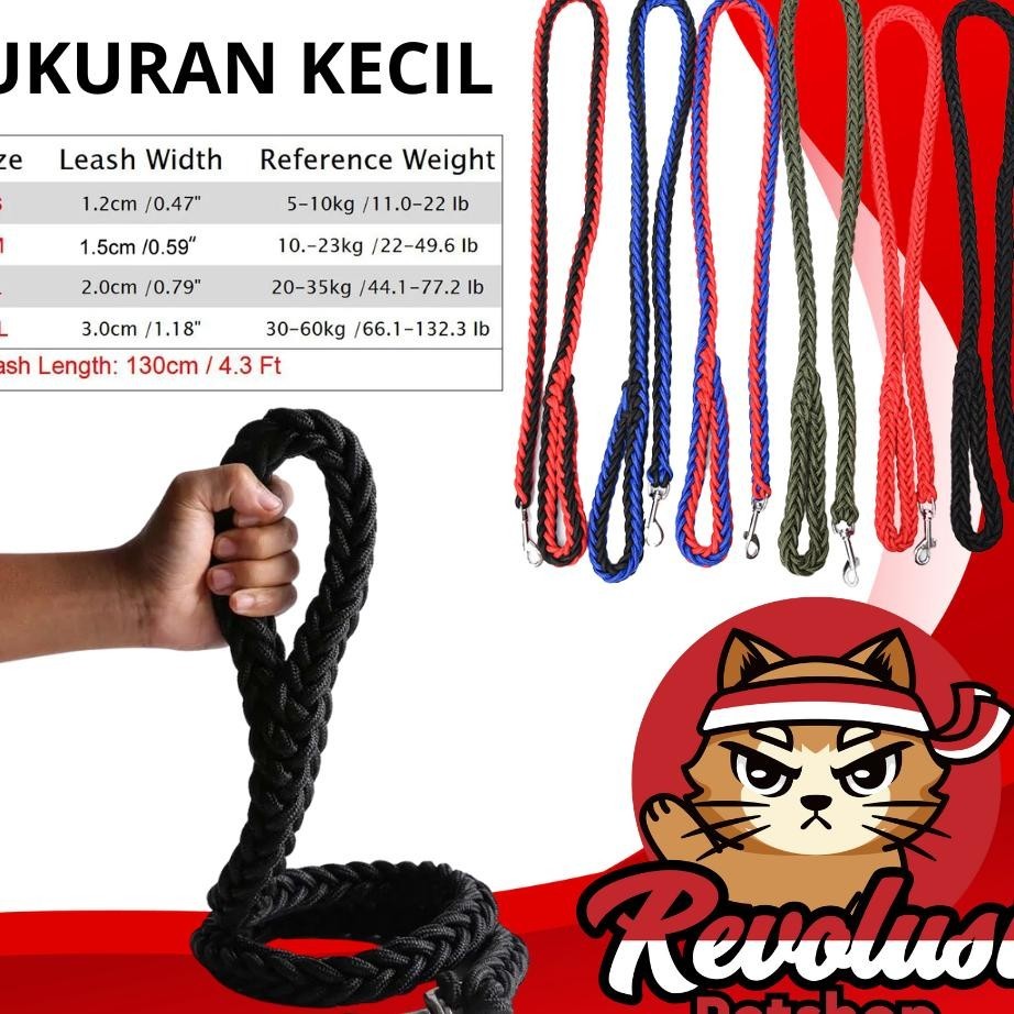Small 1.2Cm Tali Tuntun Anjing Kecil Sedang Besar Bagus Pet Leash Medium Large Dog