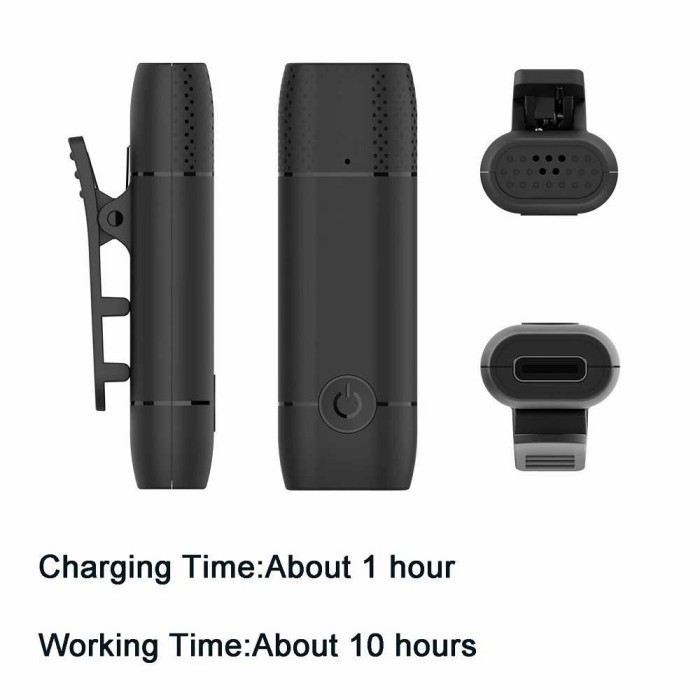 Promo Mic Wireless Clip On Smartphone Microphone Vlogger Youtuber Lavalier Ori