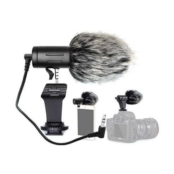 Asli Mamen Microphone Mc-06 Shotgun Vlog Kamera & Smartphone Smule Youtube Murah