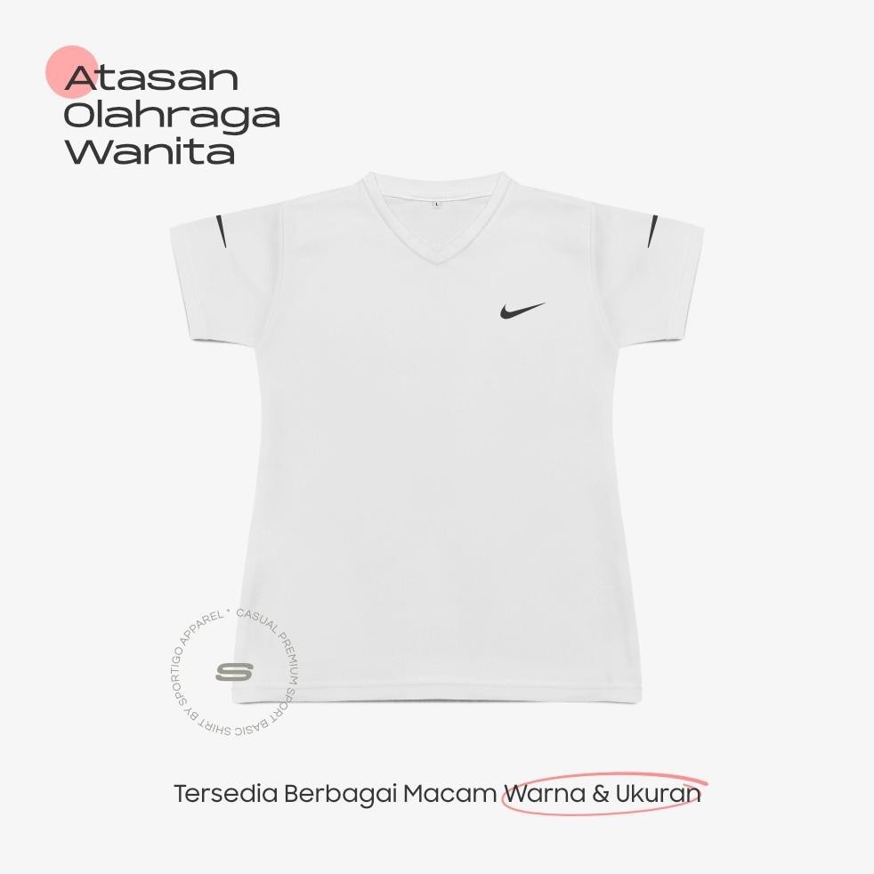 Kaos Olahraga Wanita Dry Fit Caussy Cocok Untuk Atasan Baju Senam, Training, Fitness, Aerobic, Zumba