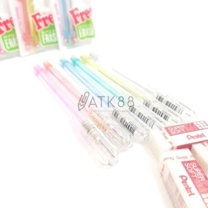 

Best! Pensil Mekanik Pentel Caplet 0.5 (isi 2) Eraser !