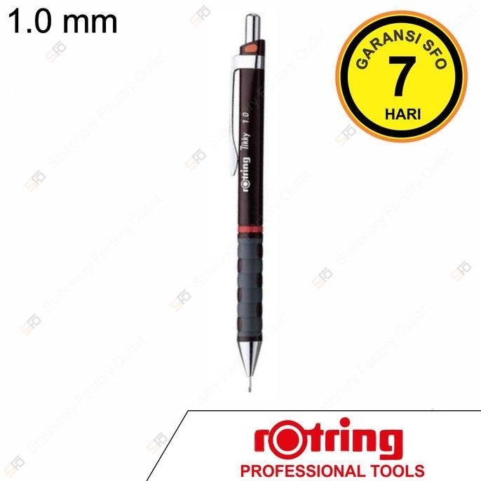 

Hot Sale - Pensil Mekanik Rotring 1.0 mm Tikky Burgundy