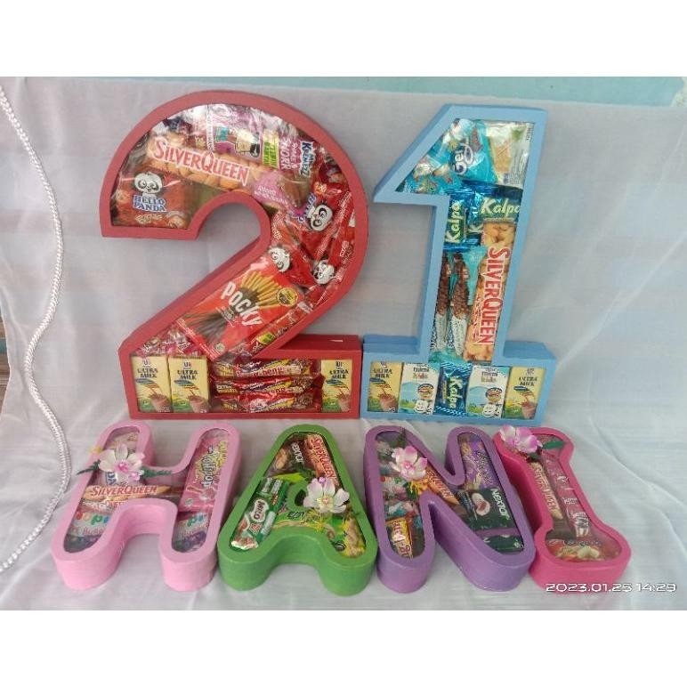 

Hemat BOX HURUF/BOX LETTER/SNACK BOX LETTER ukuran 20x15 Premium