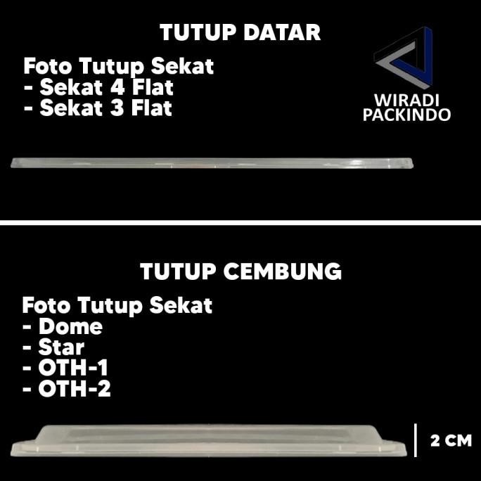 Trend Kotak Makan Plastik 4 Sekat Dome / Thinwall Bento Sekat 4 Dome Pengiriman Cepat