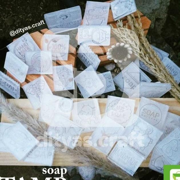

soap stamp custom design + handle / stempel sabun custom design + gagang