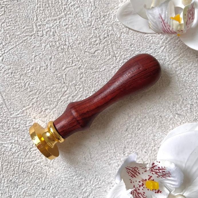 

Wax Stamp Dekorasi | Gagang+Stempel Tebal | Stampel Lilin kayu dan stamp