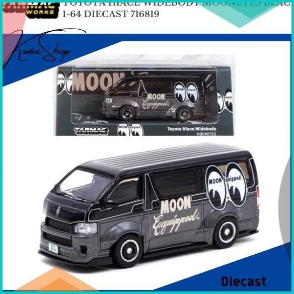 TARMAC Toyota Hiace Widebody Mooneyes Black 1-64 Diecast 716819 16novz