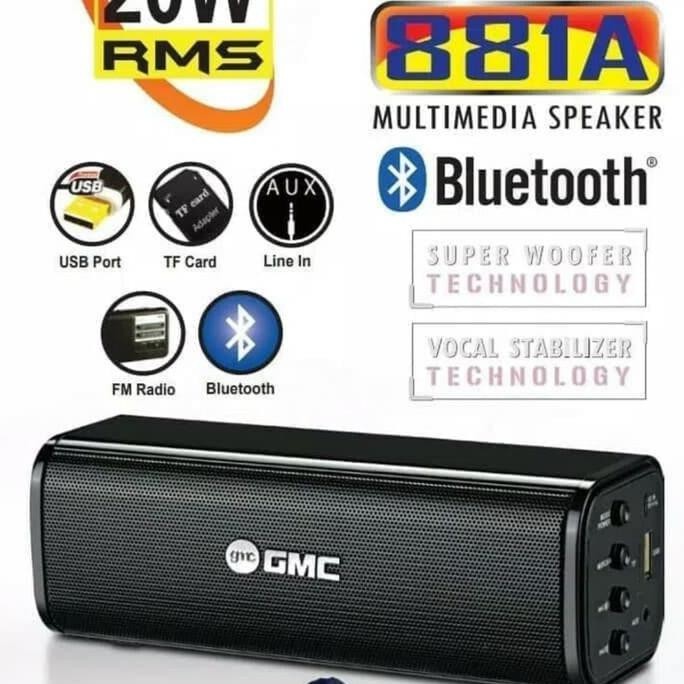 Speaker Bluetooth Portable GMC 881A - Speaker Usb GMC 881 A
