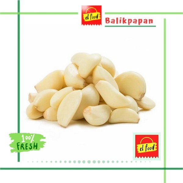 

BAWANG PUTIH KUPAS 250g /ELFOOD/Rempah/Sayur/Bawang putih