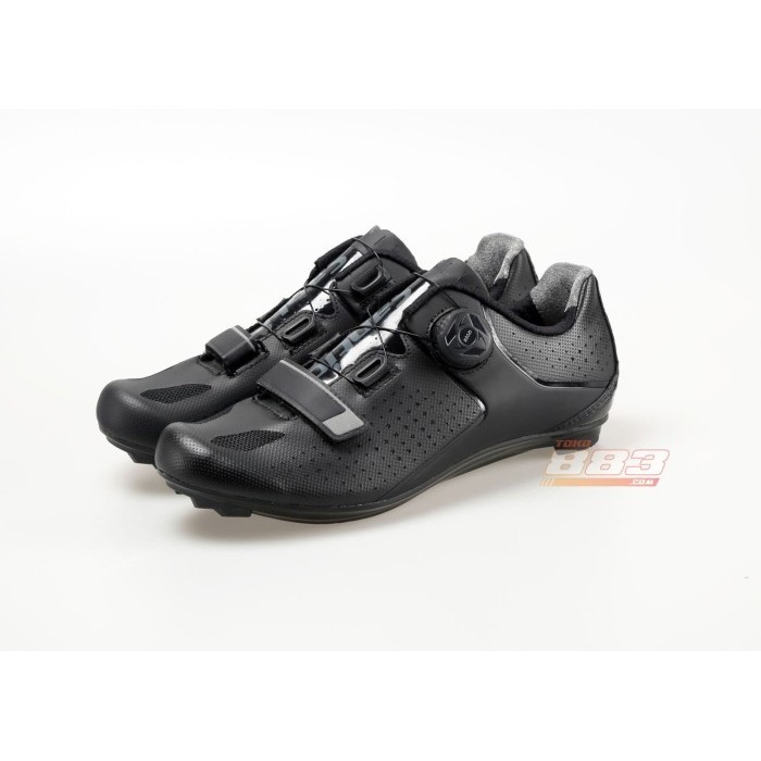 Santic Men Cycling Road Bike Shoes - Sepatu Sepeda - Fms18007H - Black