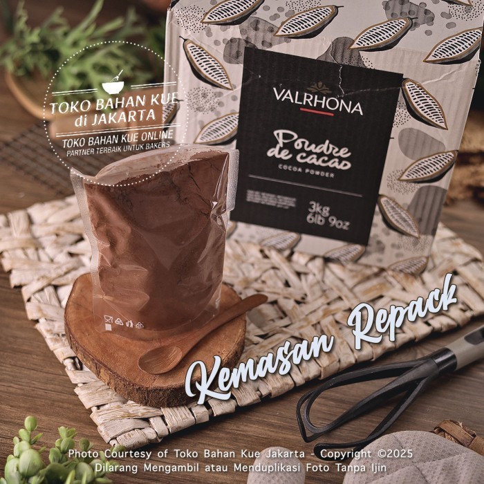 

HRG DISKON Valrhona - Pure Cocoa Powder 250gr Bubuk Cokelat Murni Coklat Premium