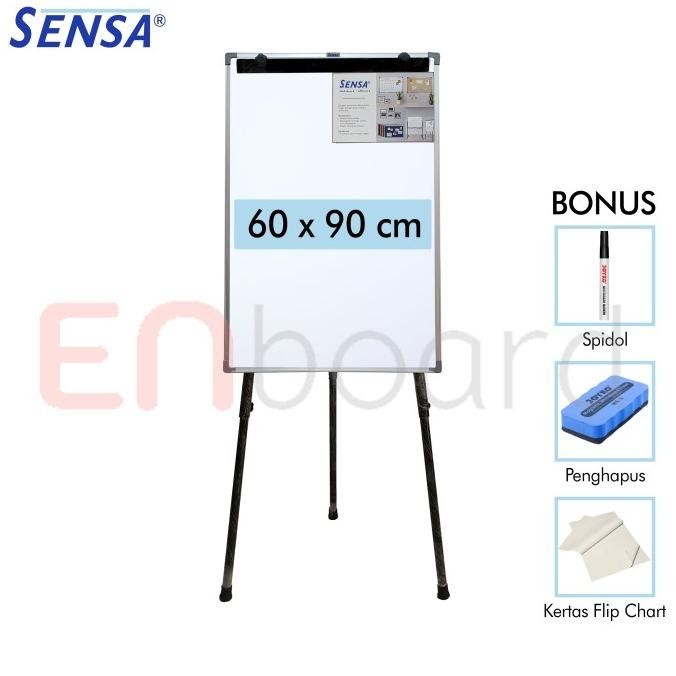 

Flip Chart / Flipchart / Papan Presentasi Non Magnet Sensa 60 X 90 Cm