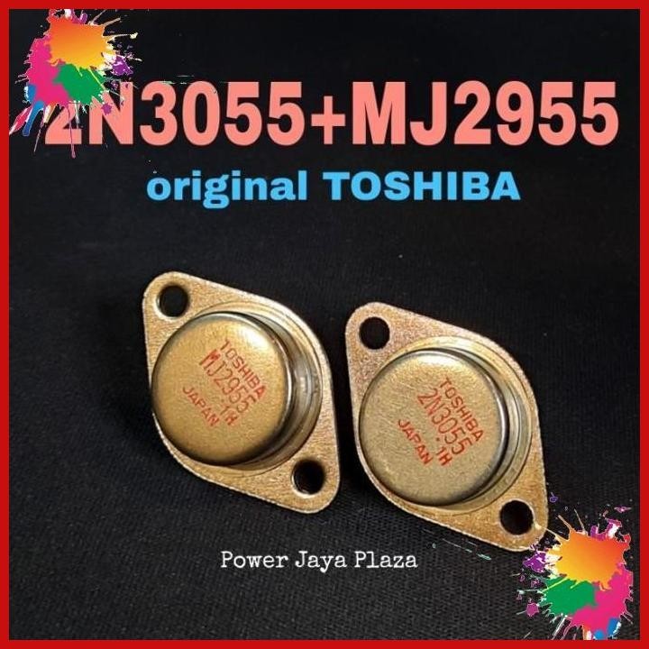 transistor 2n3055 + mj2955 original toshiba japan (sepasang) [pjp]