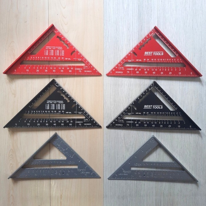 Penggaris Siku Segitiga Tukang Speed Square 7 Inch Woodworking Best