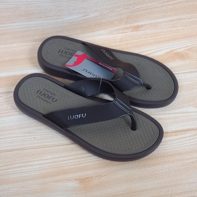 sandal jepit pria luofu F 2326
