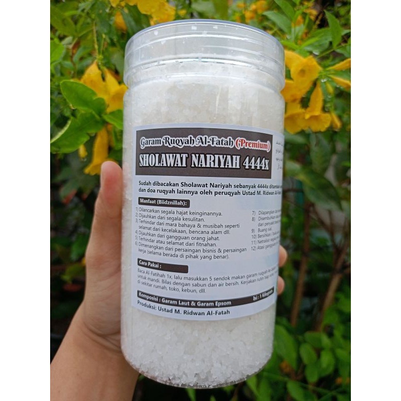 

Garam Ruqyah Al-Fatah Premium ( 1 kg ) Sholawat Nariyah 4444x