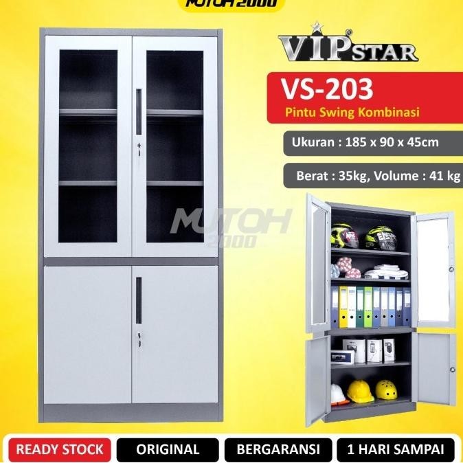 

Sale Now Vip Star Vs-203 Lemari Arsip Besi Kombinasi Swing Limited Edition