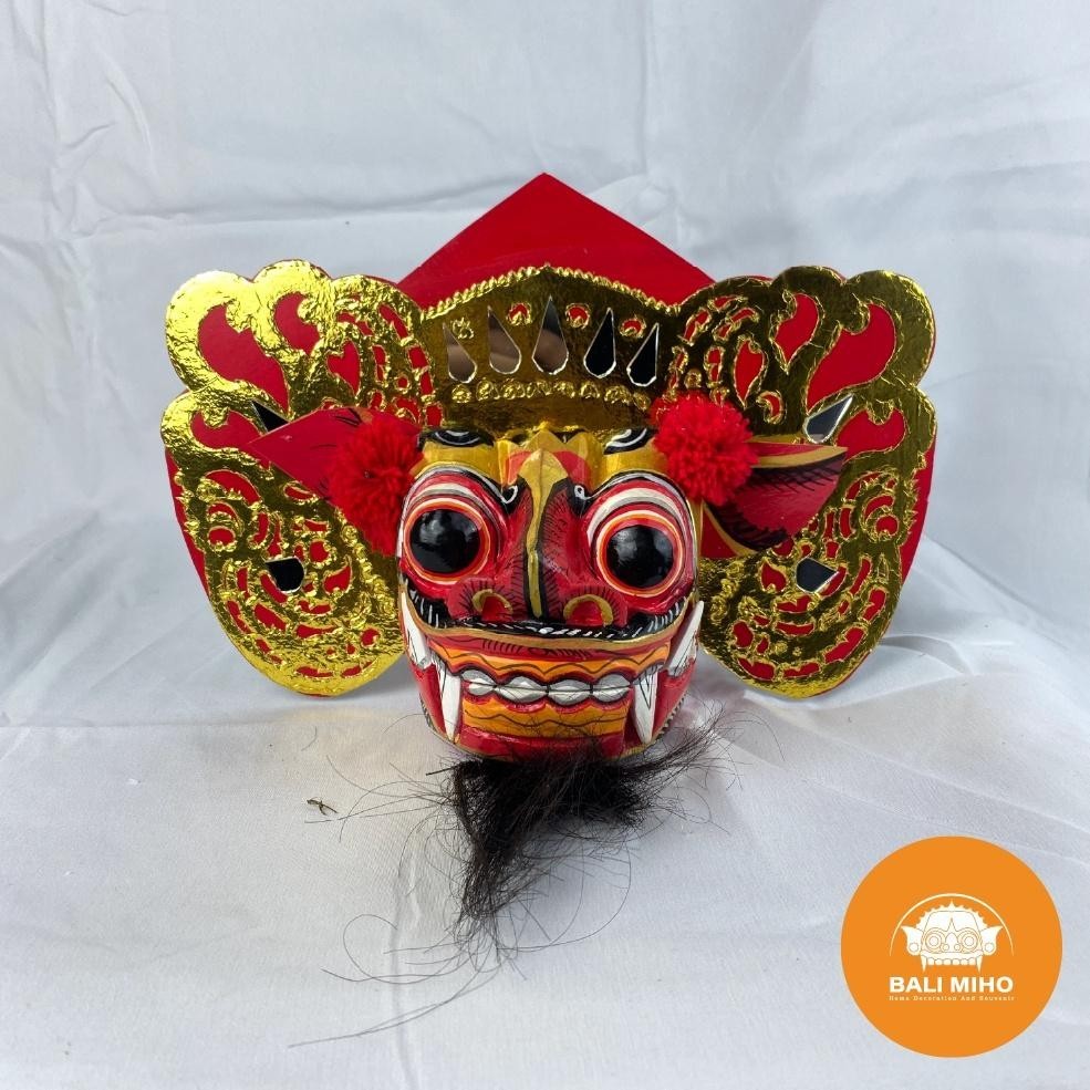 Termurah Topeng Barong- Tapel Barong - Barong Bali - Miniature Barong - Kerajinan Bali - Topeng Kayu