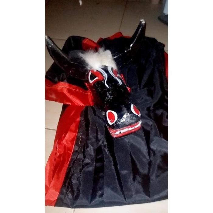 Terlaris Cod Bantengan Anak Bonus Kain Pajang Bahan Full Kayu Banteng Mainan Anak Bantengan Anak Kai