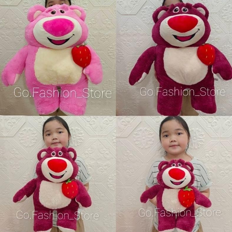 {boneka} Boneka Jumbo Seri Toy Story Lotso Bear Strawberry Plush Toy Boneka Lucu Mainan Miniso Berua