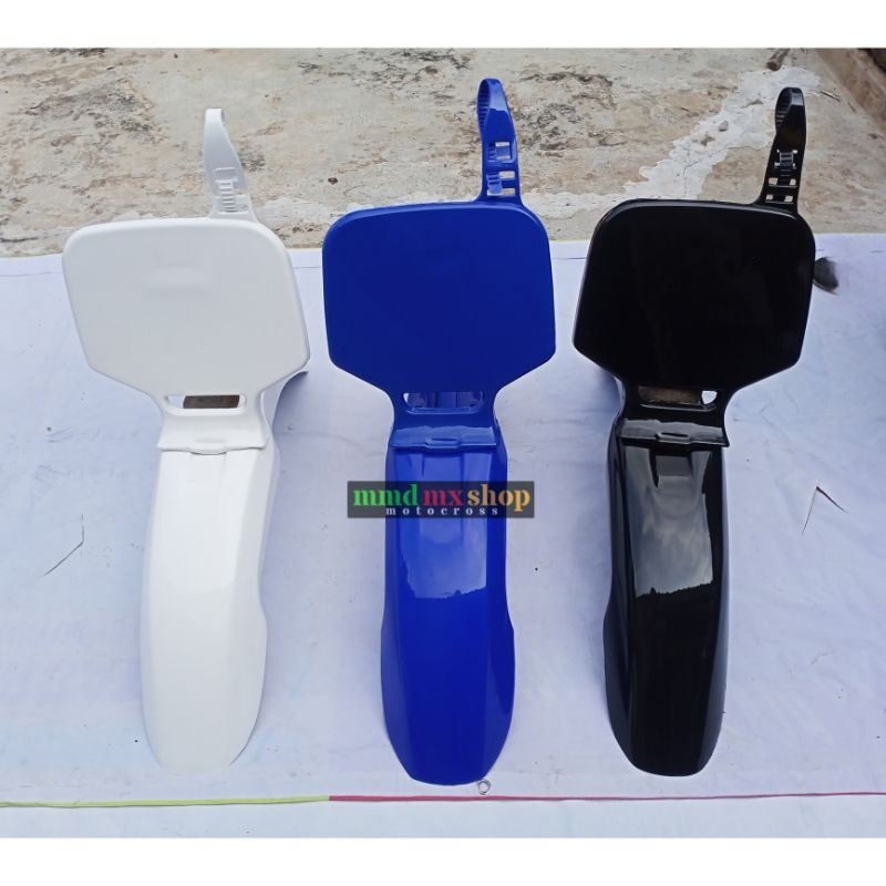 spakbor depan yz 85 old dan papan nomor yz 85 lama