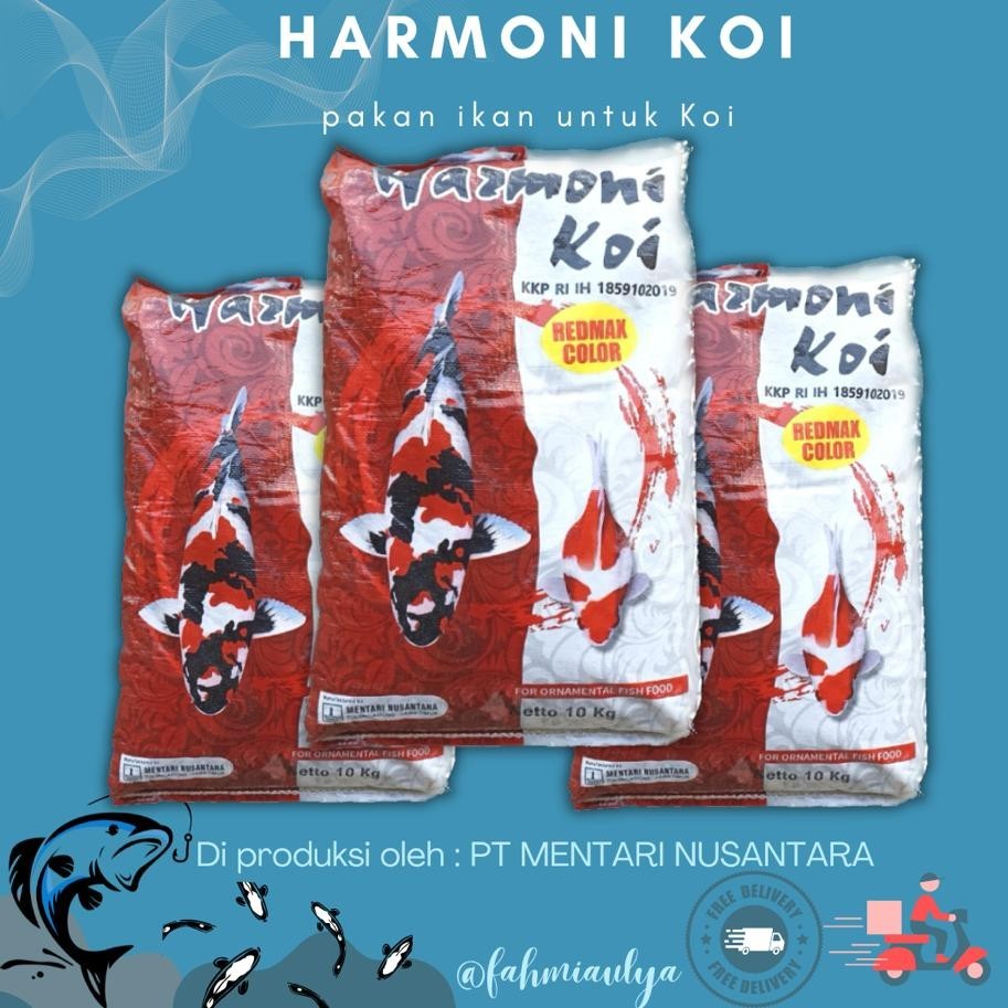 PAKAN KOI HARMONI (1 Kg ) HARMONI KOI MAKANAN KOI PELET KOI PAKAN KOI