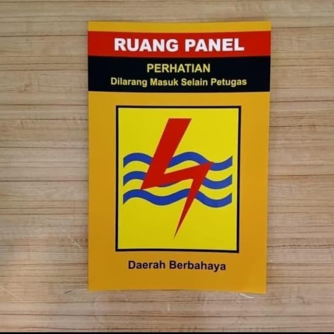 

STICKER SIGN TEGANGAN TINGGI RUANG PANEL UKURAN 20X30CM safety rambu