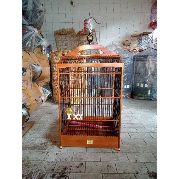 PROMO KANDANG sangkar/kandang kotak oriq no 2 warna coklat (grab)