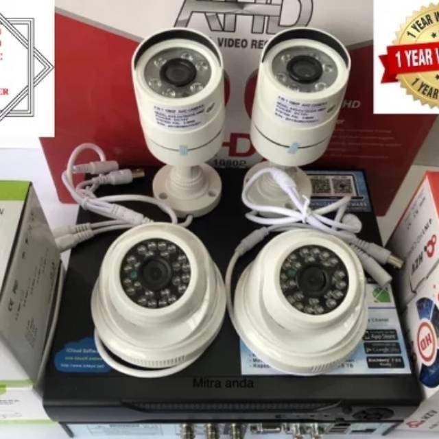 PAKET CCTV ONLINE 1080P 4 KAMERA CCTV DVR 4 CH 4 CHANNEL 5MP CAMERA
