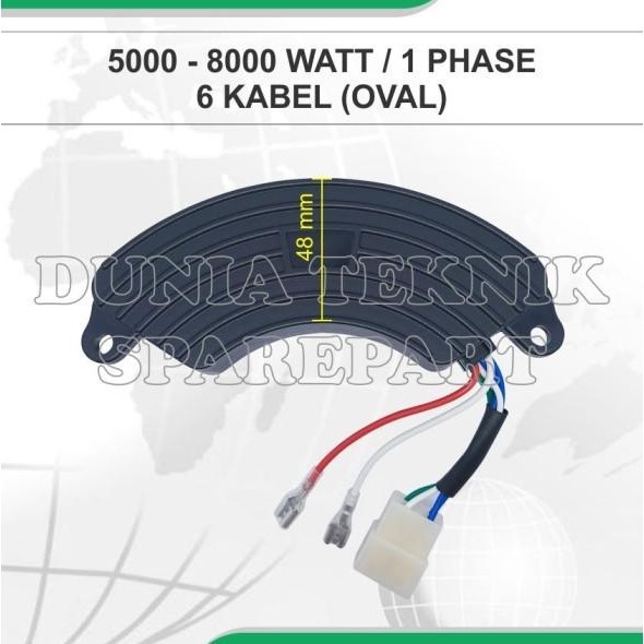 AVR GASOLINE GENSET 5KW / 1 PHASE (OVAL) / AVR SABIT 5000 - 8000 WATT Promo