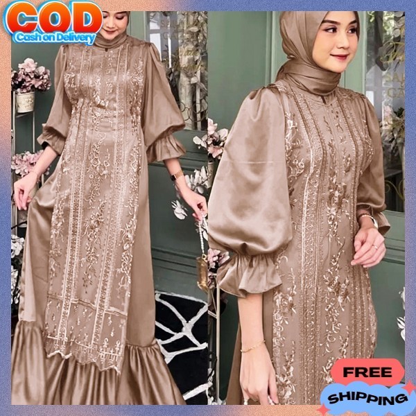 Gamis Wanita Terbaru 2024 Dress Syari Murah Baju Ghamis Import Gamis Remaja Import Terbaru 2024 Gsmi