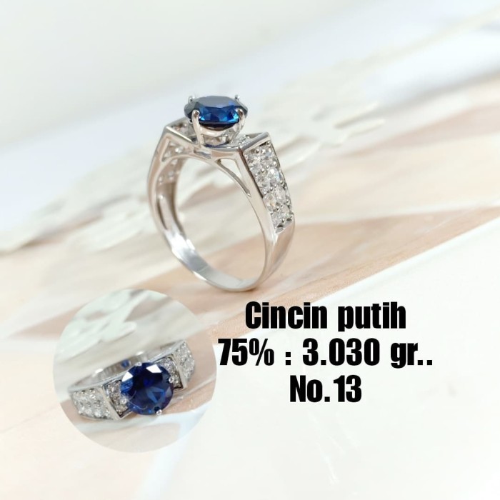 Cincin - Cincin Pria Emas / Mas Putih 75% Berat 3.030 Gram No.13..
