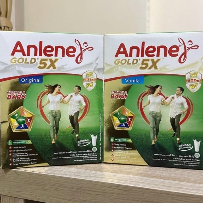 

Anlene Gold 5X / Vanila /Cokelat 885Gr (Exp: 2025) / Susu Tulang Tinggi Kalsium