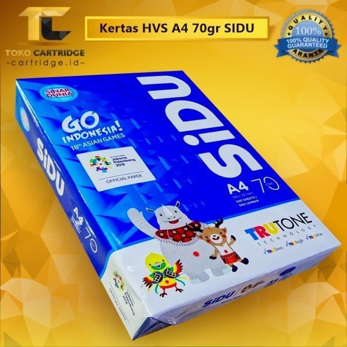 

HOT PROMO Kertas HVS A4 70 gram SIDU Paper Print Foto copy Fotocopy Putih 70gr