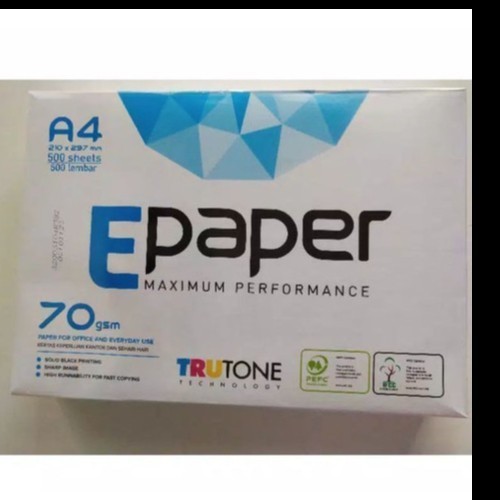 

TERMURAH Kertas A4 70 gsm Epaper / Kertas A4 210 X 297 mm Per 1 RIM