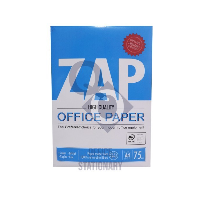 

JUAL kertas hvs a4 75gr ZAP copy paper