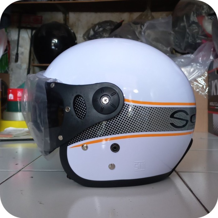 Helm - Helm Scoopy Putih Helm Scoopy Lama