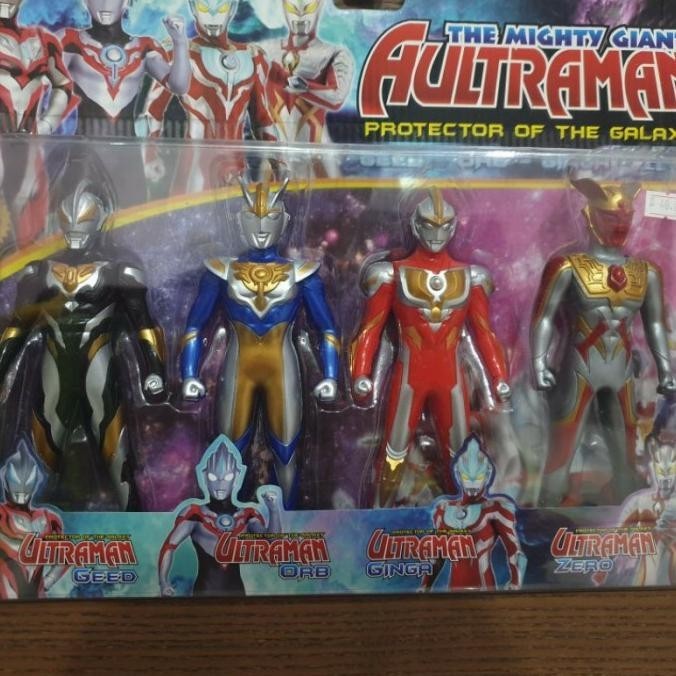 Mainan Ultraman Dx Geed Orb Ginga 4 Pcs Figur Robot Ultraman | Peterstorez