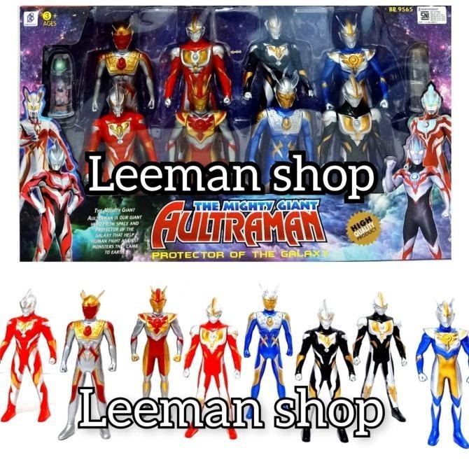 Mainan Robot Ultraman Isi 8Pcs Set The Mighty Giant Bp 9565 | Peterstorez