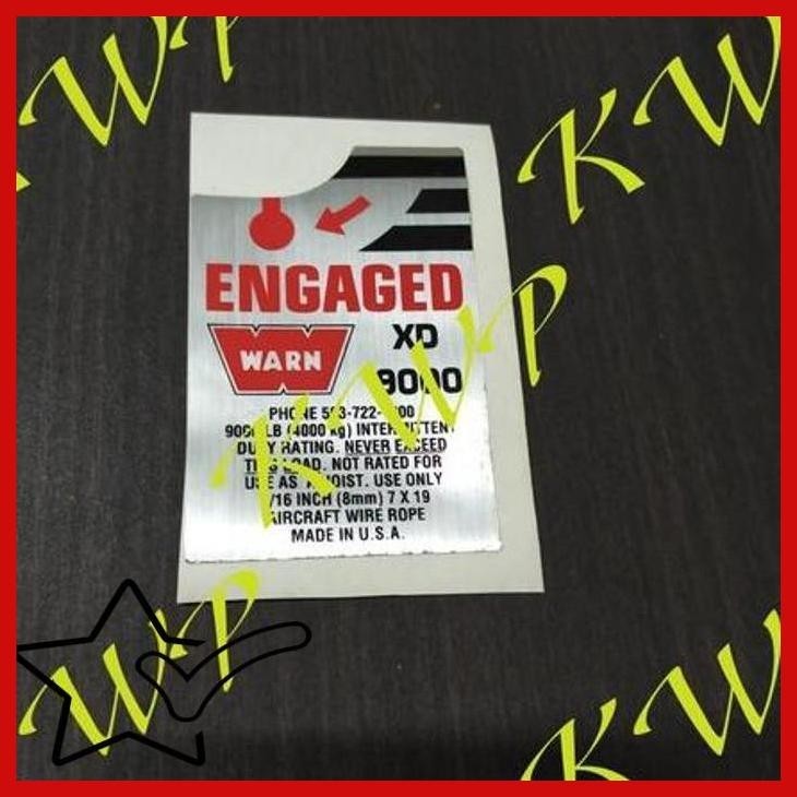 

[SKWB] STIKER ORIGINAL WARN XD9000