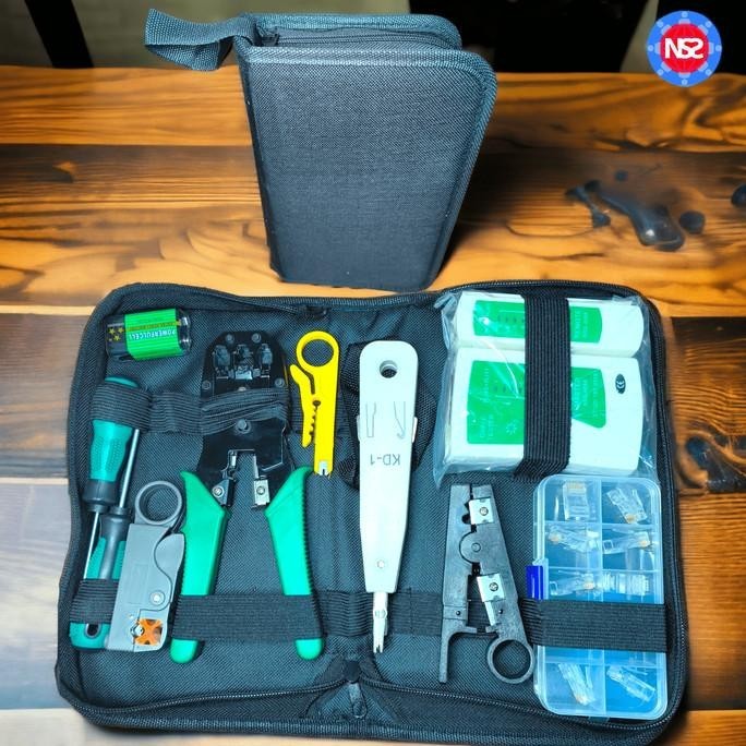 tools set lan crimping rj 45 utp ftp cable / crimping tool set