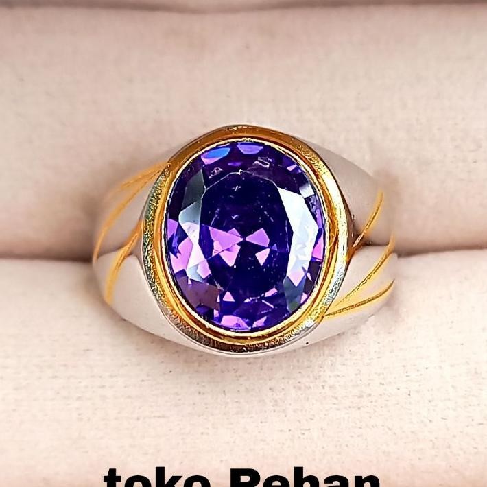 Cincin Batu Kecubung Cutting Nimalis