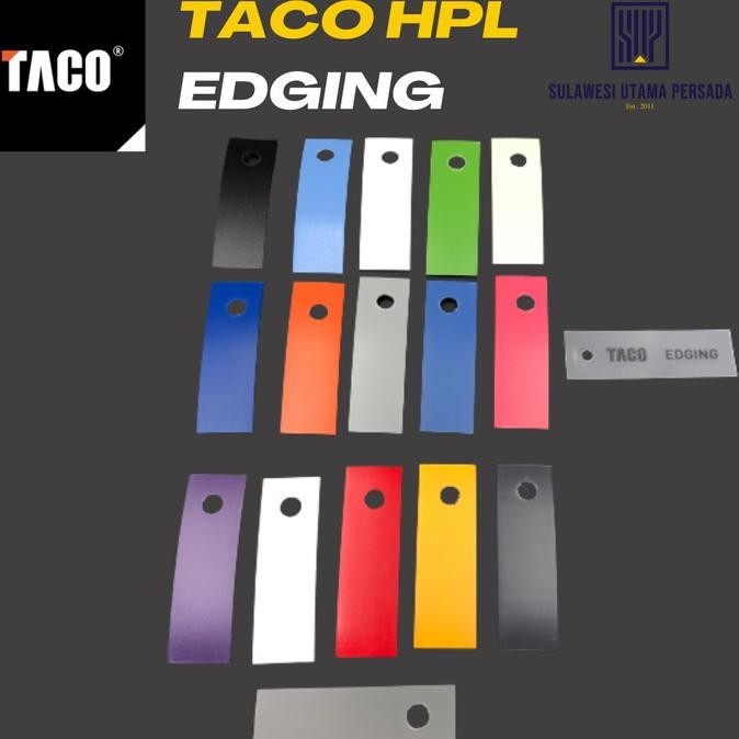 $$$$] Edging Taco Hpl / Hpl Taco Edging 1x22MM Solid Color "S"