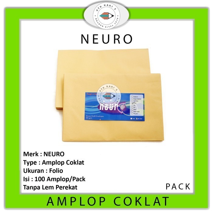 

SALE Amplop Coklat Ukuran Folio Neuro