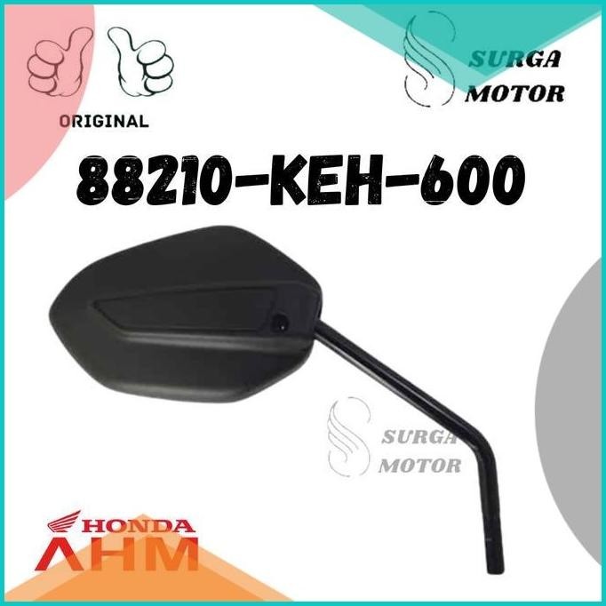 KACA SPION SEPION KANAN HITAM CRF 150L 150 L CRF150 K84 ORI HONDA AHM
