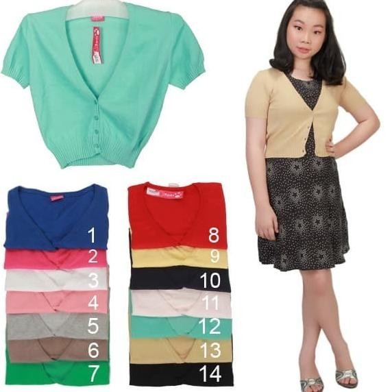 Cotton Candy Cardigan rajut bolero badan dan tangan pendek 2038