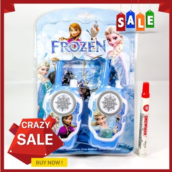 WALKIE TALKIE HT MAINAN ANAK SEPASANG HANDY TALKI FROZEN KARAKTER