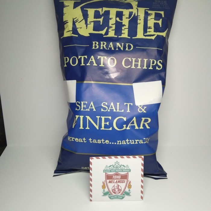 

SALEE!!!!! Kettle Brand Potato Chips Sea Salt & Vinegar 142 gr Keripik Kentang Bes