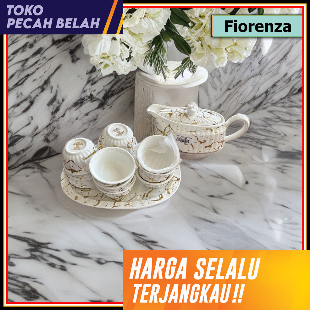 Fiorenza - Set mangkok cuka / wadah sambal Fiorenza MP-835 Putih