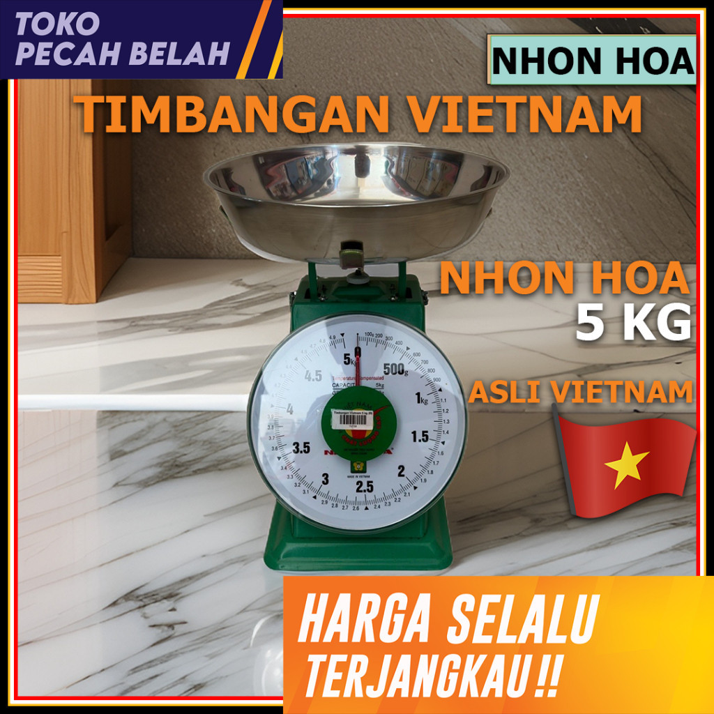TIMBANGAN DUDUK TIMBANGAN BUAH JARUM NHON HOA 5 KG BESAR NONG HOA TIMBANGAN VIETNAM 5KG BESAR